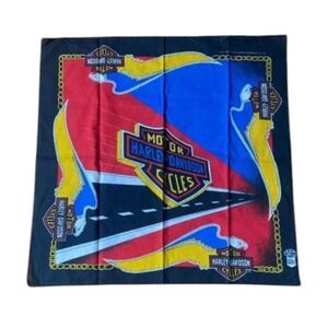 Vintage 90s Harley Davidson Motor Cycles Bandana 00s Streetwear rock vtg